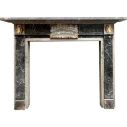 Best Pamono English George III Style Specimen Marble Fireplace Mantel