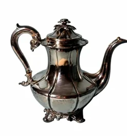 Clearance Pamono English Georgian Style Silver-Plated Teapot, 1870