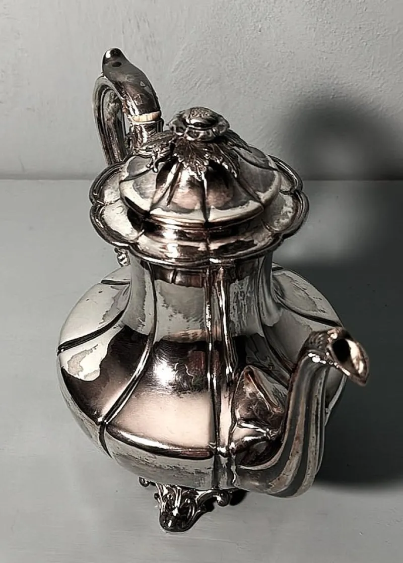 Clearance Pamono English Georgian Style Silver-Plated Teapot, 1870