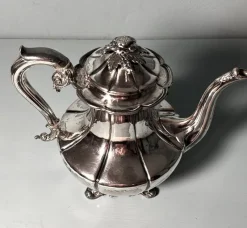 Clearance Pamono English Georgian Style Silver-Plated Teapot, 1870
