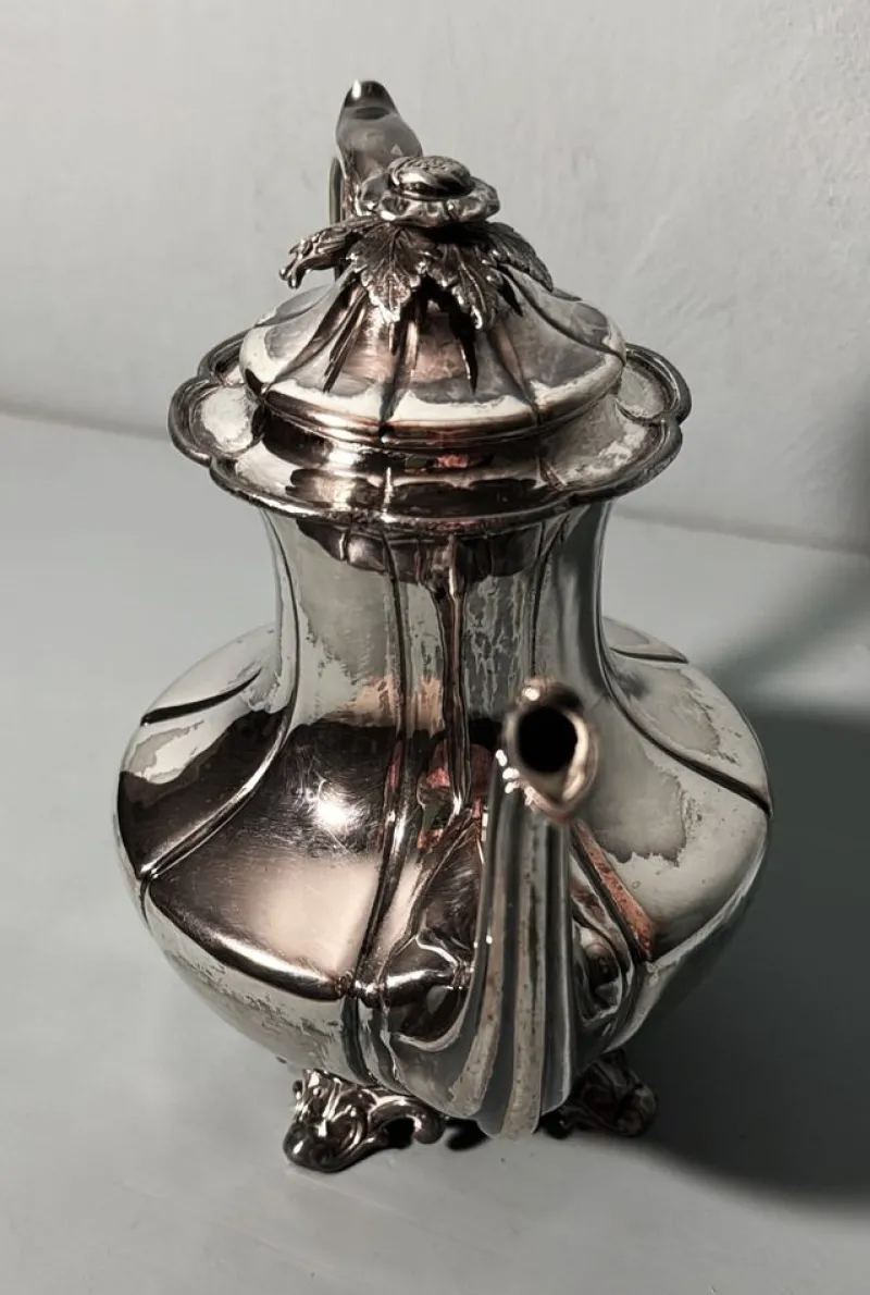 Clearance Pamono English Georgian Style Silver-Plated Teapot, 1870