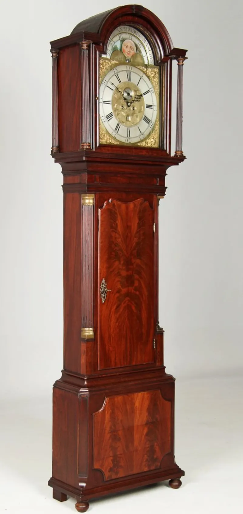 Hot Pamono English Grandfather Clock with Moon Phases, 1780