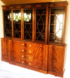 Pamono English Mahogany Cabinet with Drawers, 1960s><noscript><img width=