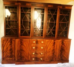 Pamono English Mahogany Cabinet with Drawers, 1960s><noscript><img width=