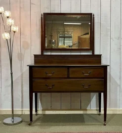 Sale Pamono English Mahogany Dressing Table, Early 20th Century