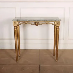 Online Pamono English Marble Topped Console Table