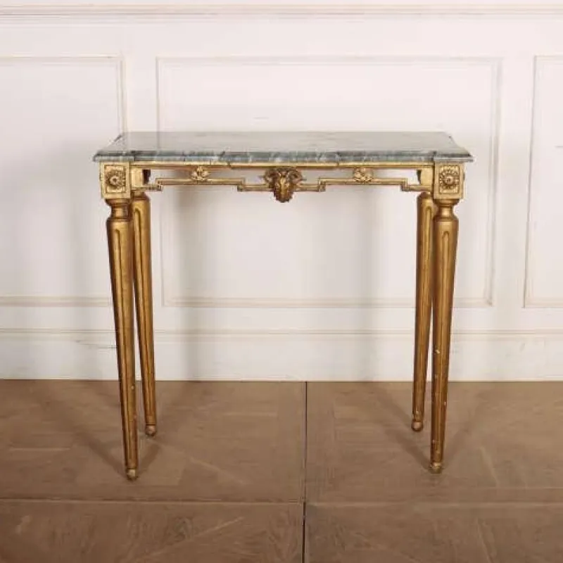 Online Pamono English Marble Topped Console Table