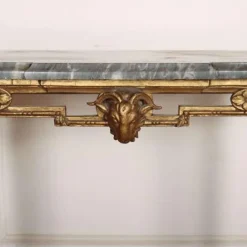 Online Pamono English Marble Topped Console Table