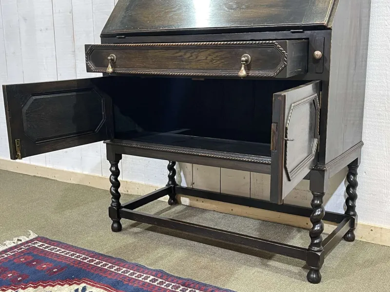 Outlet Pamono English Oak Writing Desk, Early 20th Century