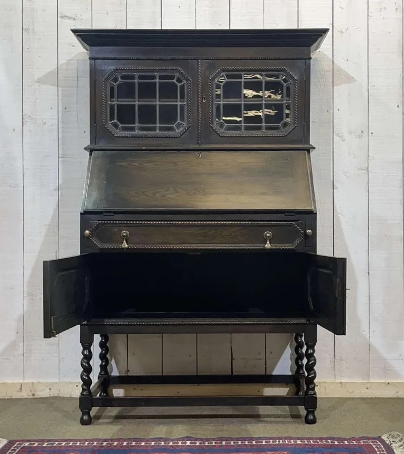 Outlet Pamono English Oak Writing Desk, Early 20th Century