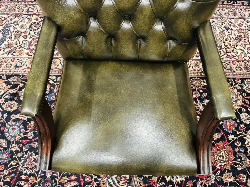 Pamono English President Chair in Olive Green> Office Chairs