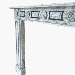 Pamono English Regency Calacatta Marble Fireplace Mantel, 1820><noscript><img width=