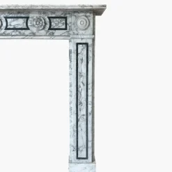 Pamono English Regency Calacatta Marble Fireplace Mantel, 1820><noscript><img width=