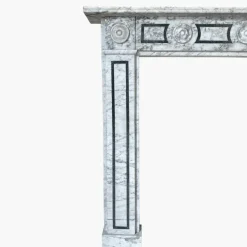 Pamono English Regency Calacatta Marble Fireplace Mantel, 1820><noscript><img width=
