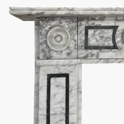Pamono English Regency Calacatta Marble Fireplace Mantel, 1820><noscript><img width=