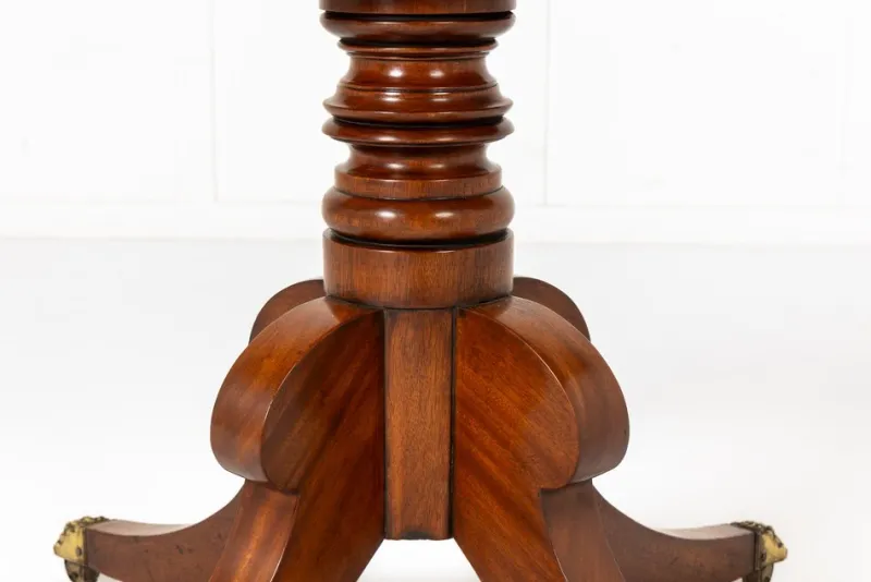 New Pamono English Regency Mahogany Drum Table