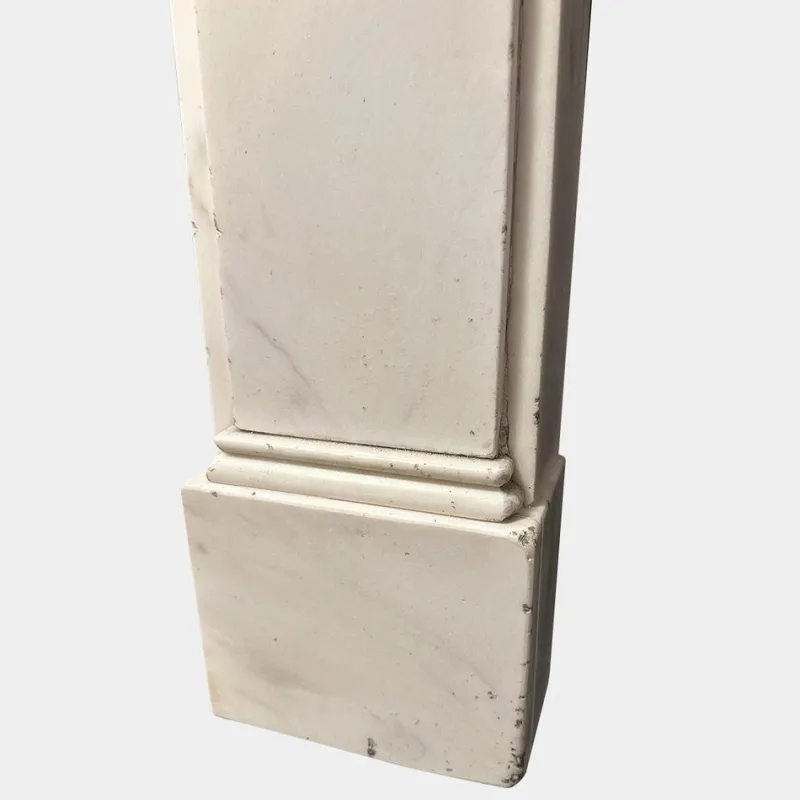 Pamono English Regency Statuary White Marble Fireplace Mantel, 1800s> Fireplaces And Mantels