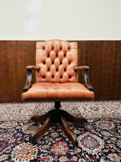 Pamono English Salmon President Chair> Office Chairs