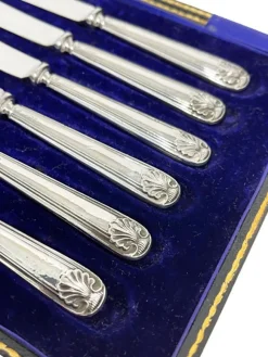 Clearance Pamono English Silver Butter Knives from Maxfield & Sons Ltd, Sheffield, 1913