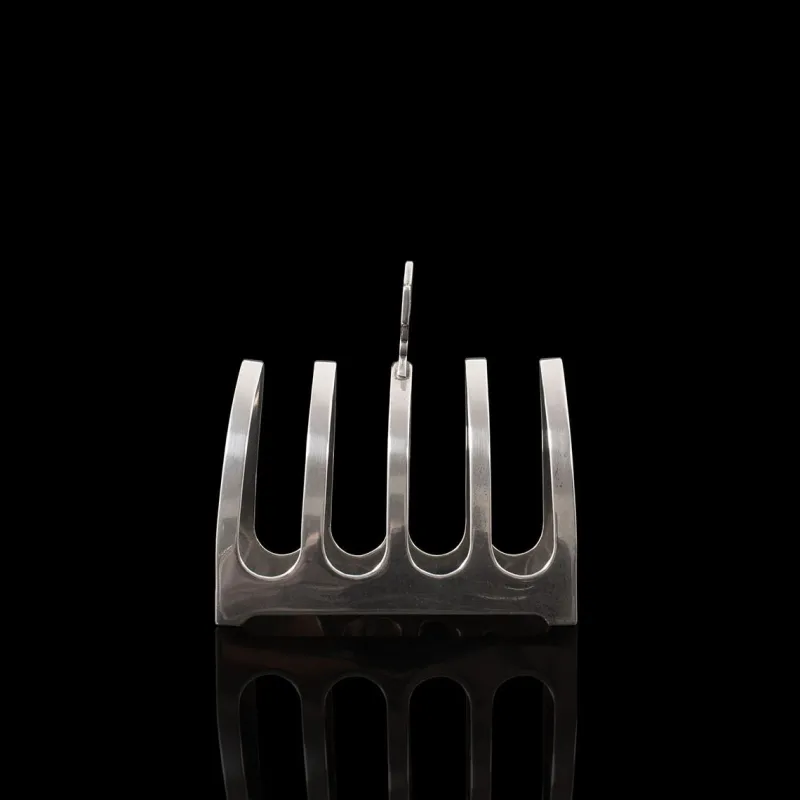 Discount Pamono English Silver Toast Rack by Edward Viner, 1932