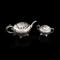 Pamono English Silver-Plated Tea Service from Viners of Sheffield, 1960s, Set of 2> Coffee & Tea Service