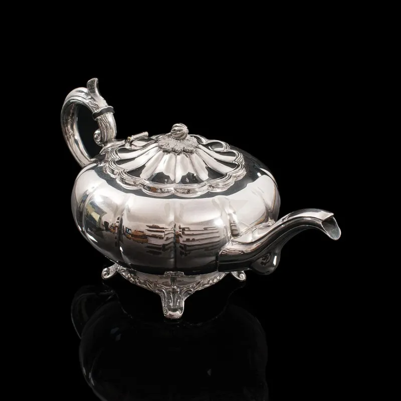 Pamono English Silver-Plated Tea Service from Viners of Sheffield, 1960s, Set of 2> Coffee & Tea Service