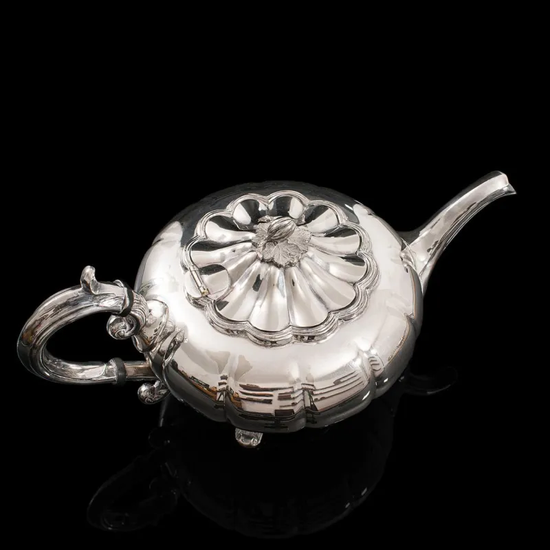 Pamono English Silver-Plated Tea Service from Viners of Sheffield, 1960s, Set of 2> Coffee & Tea Service