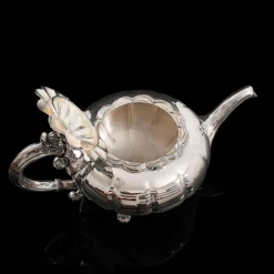 Pamono English Silver-Plated Tea Service from Viners of Sheffield, 1960s, Set of 2><noscript><img width=