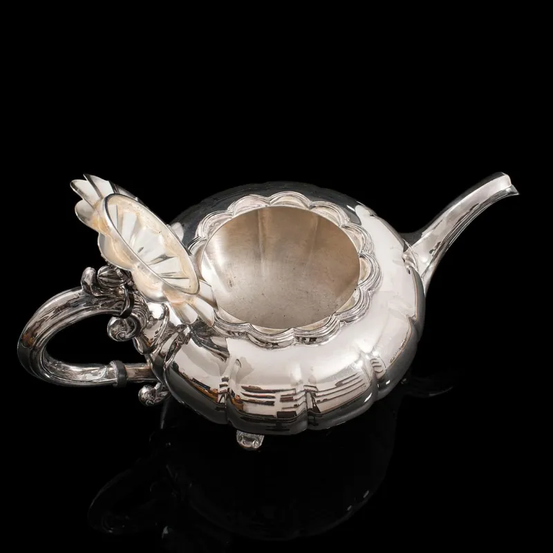 Pamono English Silver-Plated Tea Service from Viners of Sheffield, 1960s, Set of 2> Coffee & Tea Service