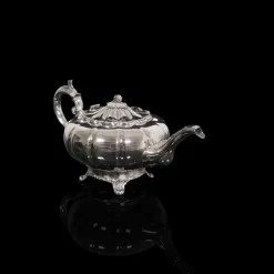Pamono English Silver-Plated Tea Service from Viners of Sheffield, 1960s, Set of 2><noscript><img width=