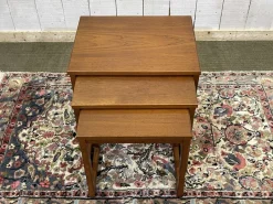 Pamono English Teak Nesting Tables, 1970s, Set of 3><noscript><img width=