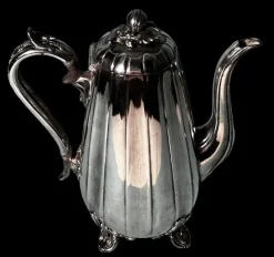 Pamono English Teapot in Silver-Plating from Dixon James, 1890><noscript><img width=