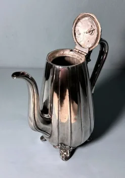 Pamono English Teapot in Silver-Plating from Dixon James, 1890><noscript><img width=