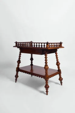 Pamono English Turned Wood Console, 1910s> Console Tables