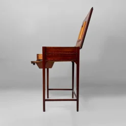 Pamono English Victorian Style Console Table in Wood with Mirror and Drawers, 1930s