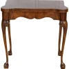 Pamono English Walnut & Mahogany Games Table, 1940s
