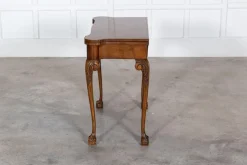 Pamono English Walnut & Mahogany Games Table, 1940s