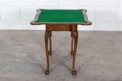Pamono English Walnut & Mahogany Games Table, 1940s