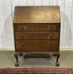 Best Pamono English Walnut Secretary, 1930s