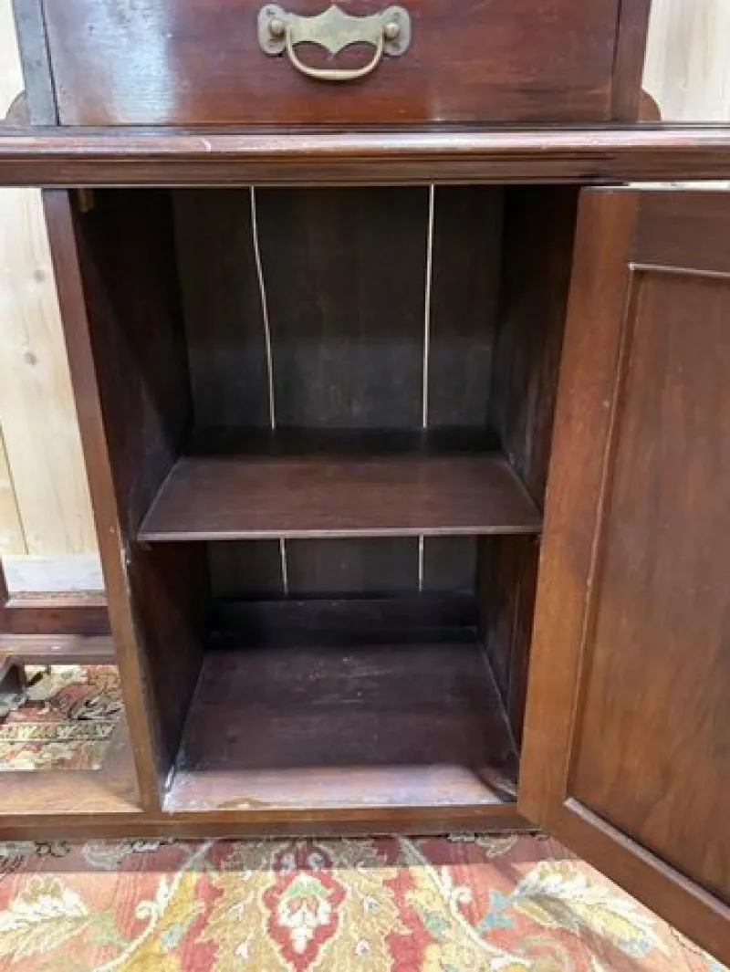 Pamono English Wardrobe in Mahogany> Racks, Hooks & Valets