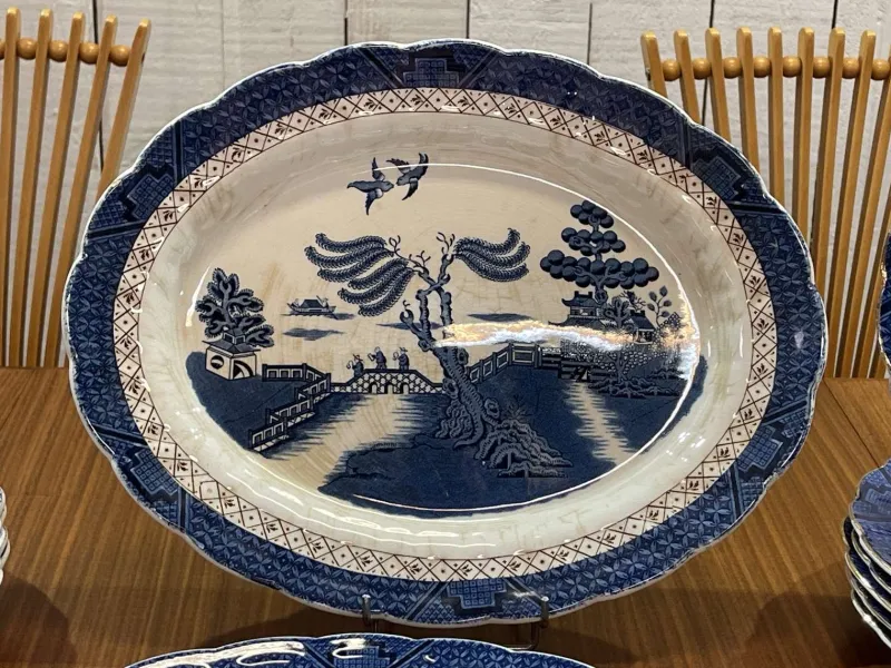 Pamono English Willow Porcelain Dinner Service, Set of 27> Dinnerware Accessories