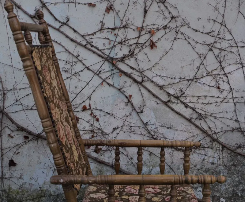 Pamono English Wooden Rocking Chair, 1930s> Rocking Chairs