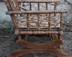 Pamono English Wooden Rocking Chair, 1930s><noscript><img width=