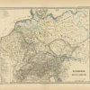 Clearance Pamono Engraved Map of Roman Frontiers, 1880