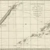 Pamono Engraving of the Track of Captain Cook's Resolution in the Pacific, 1780> Wall Decor