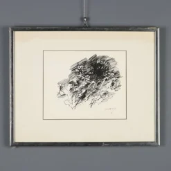 Outlet Pamono Ennio Morlotti, Composition, Ink on Paper