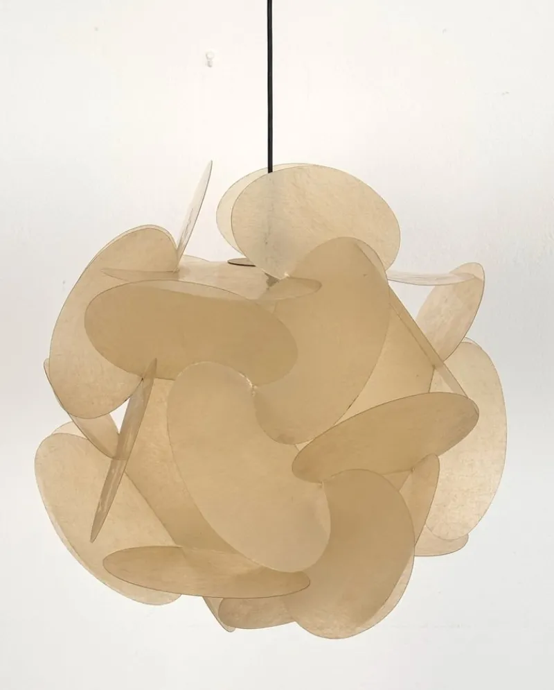 Discount Pamono Enrico Botta Fiberglass Pendant Light by Sundown, 1968