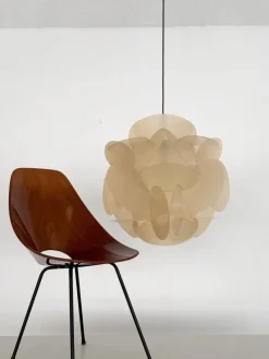 Discount Pamono Enrico Botta Fiberglass Pendant Light by Sundown, 1968