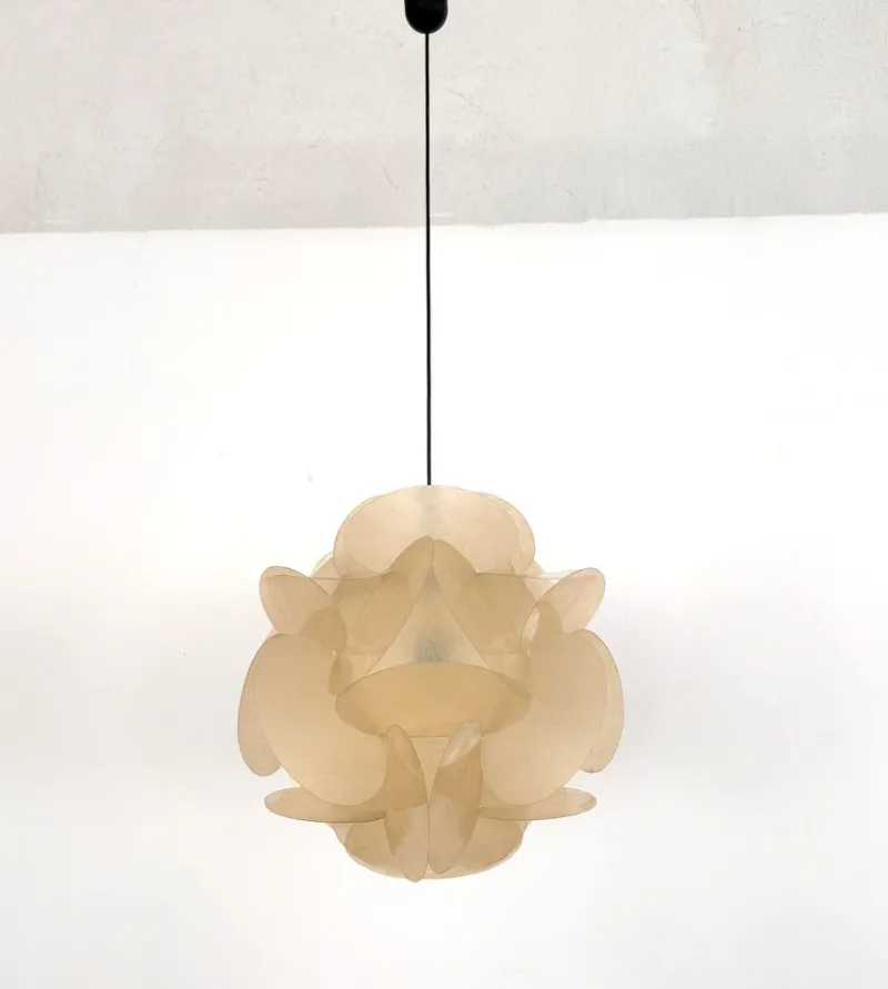 Discount Pamono Enrico Botta Fiberglass Pendant Light by Sundown, 1968