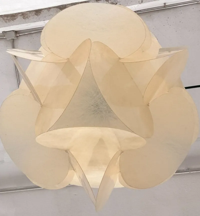 Discount Pamono Enrico Botta Fiberglass Pendant Light by Sundown, 1968